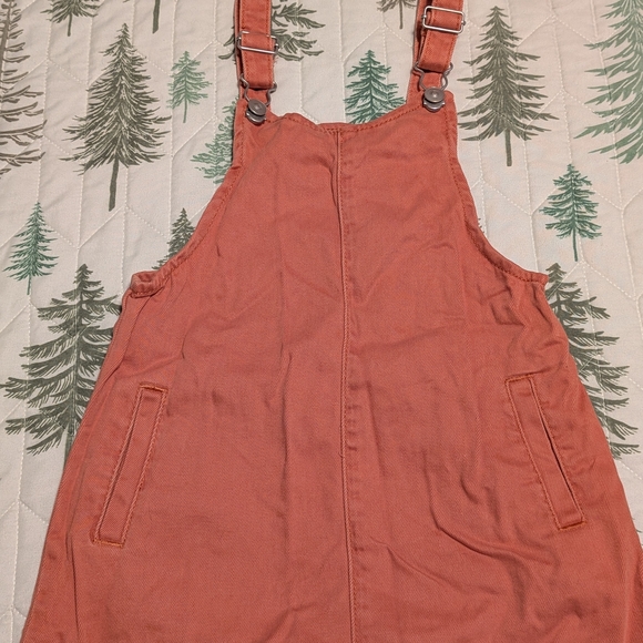 wonder nation Other - Rust Orange Girls Overall Dress